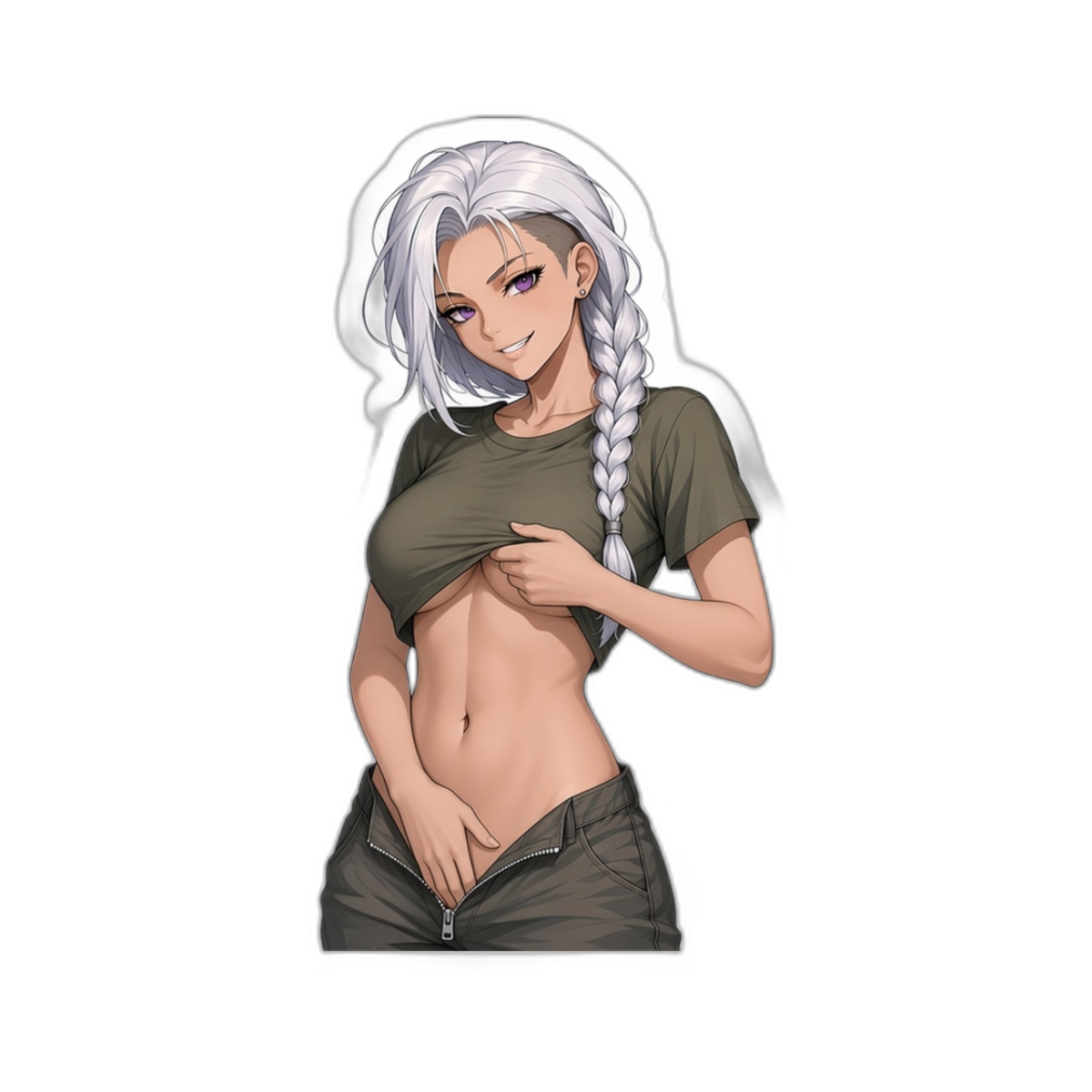 Vesper Kane Zipper Tease Sticker